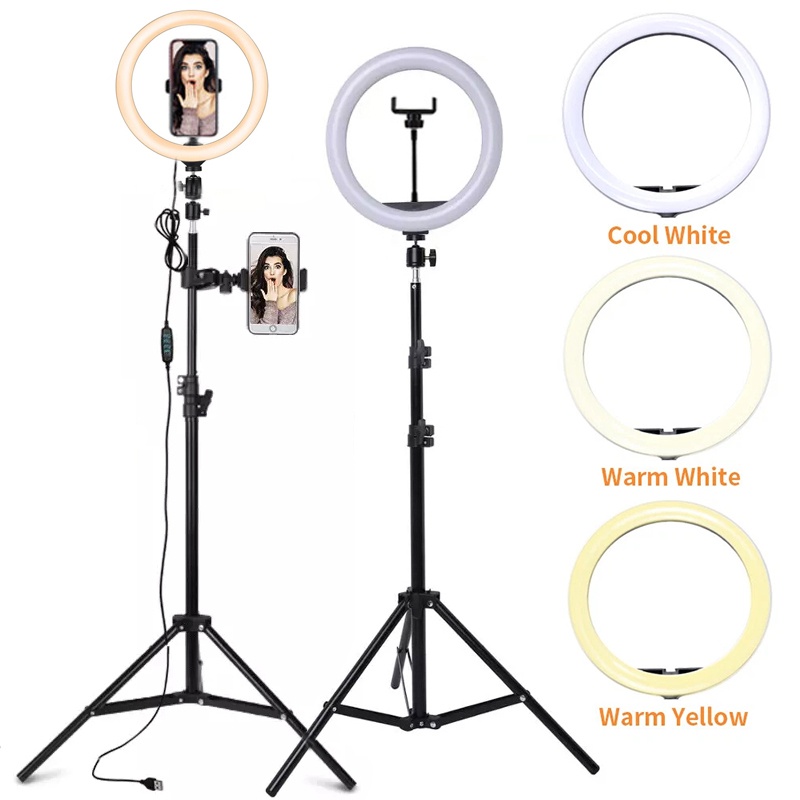 Photography Lighting Description - Светодиодная кольцевая лампа для селфи 6/10/12