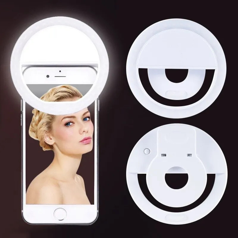Photography Lighting Description - Светодиодный кольцевой светильник для селфи, зарядка
