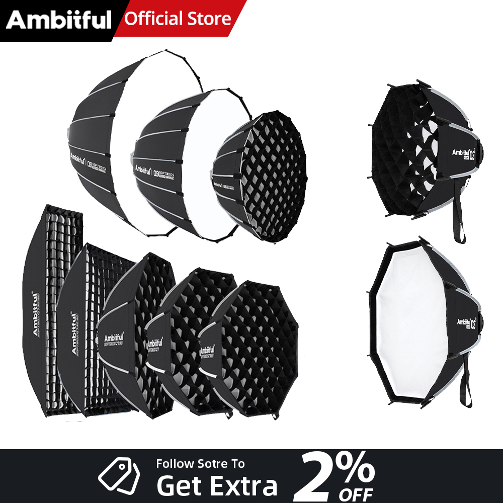 Photography Lighting Diffuser - Софтбоксы AMBITFUL серии Q3/Q7/Q9 с быстрым