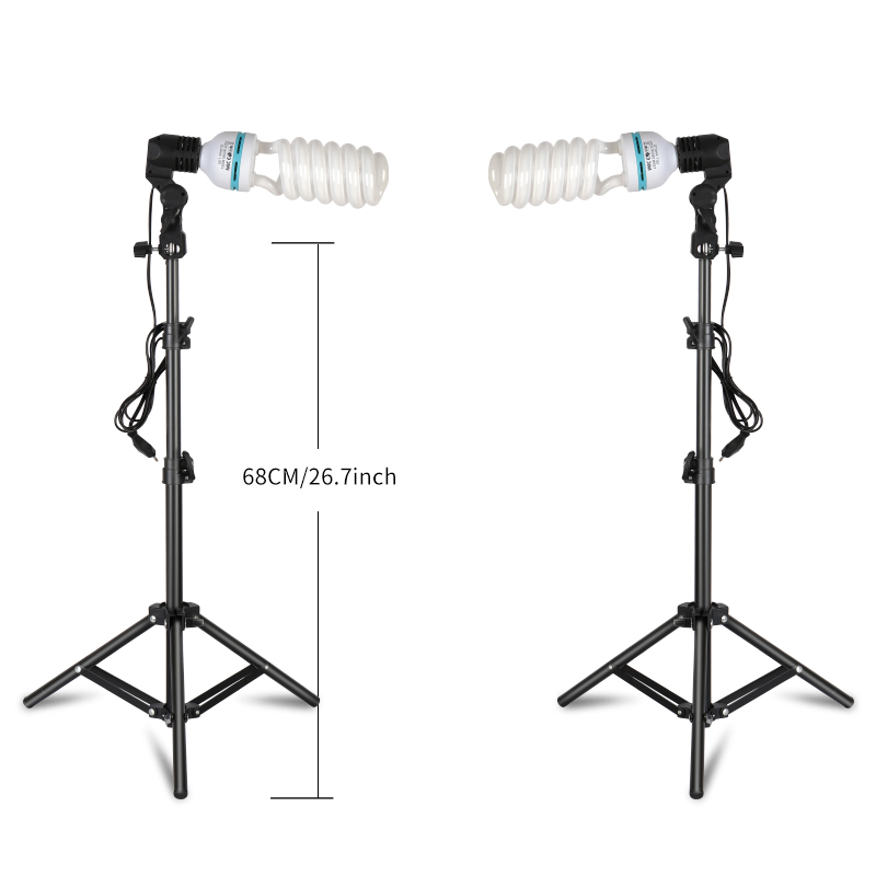 Photography Lighting Kit Portable - 2 шт., 135 Вт, 5500 К,