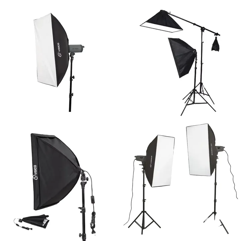 Photography Lighting Softbox - Высококачественная портативная фотостудия: студийный свет, черный