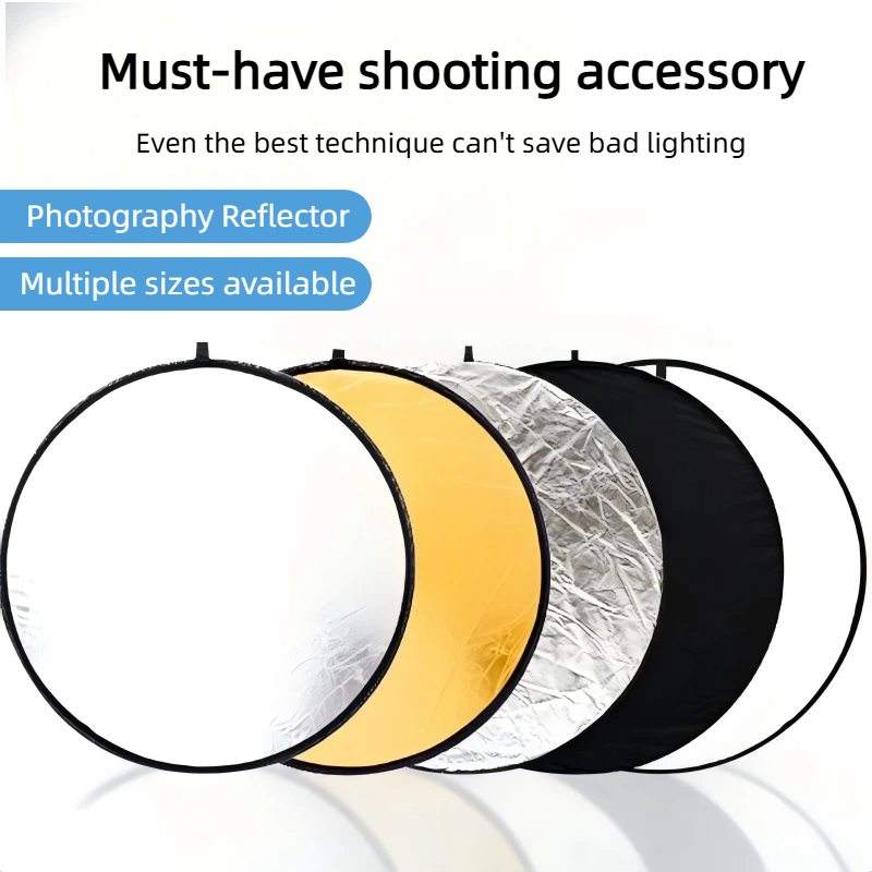 Photography Lighting Kit Portable - Двусторонняя золотисто-серебристая светоотражающая панель 2-в-1, портативная,