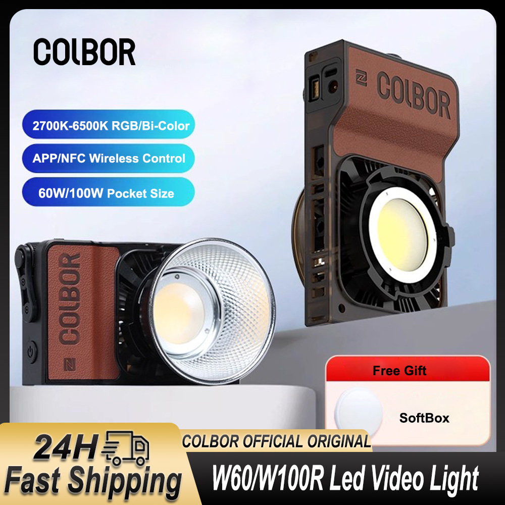 Photography Lighting Wireless - Colbor W60 W100R RGB светодиодный светильник