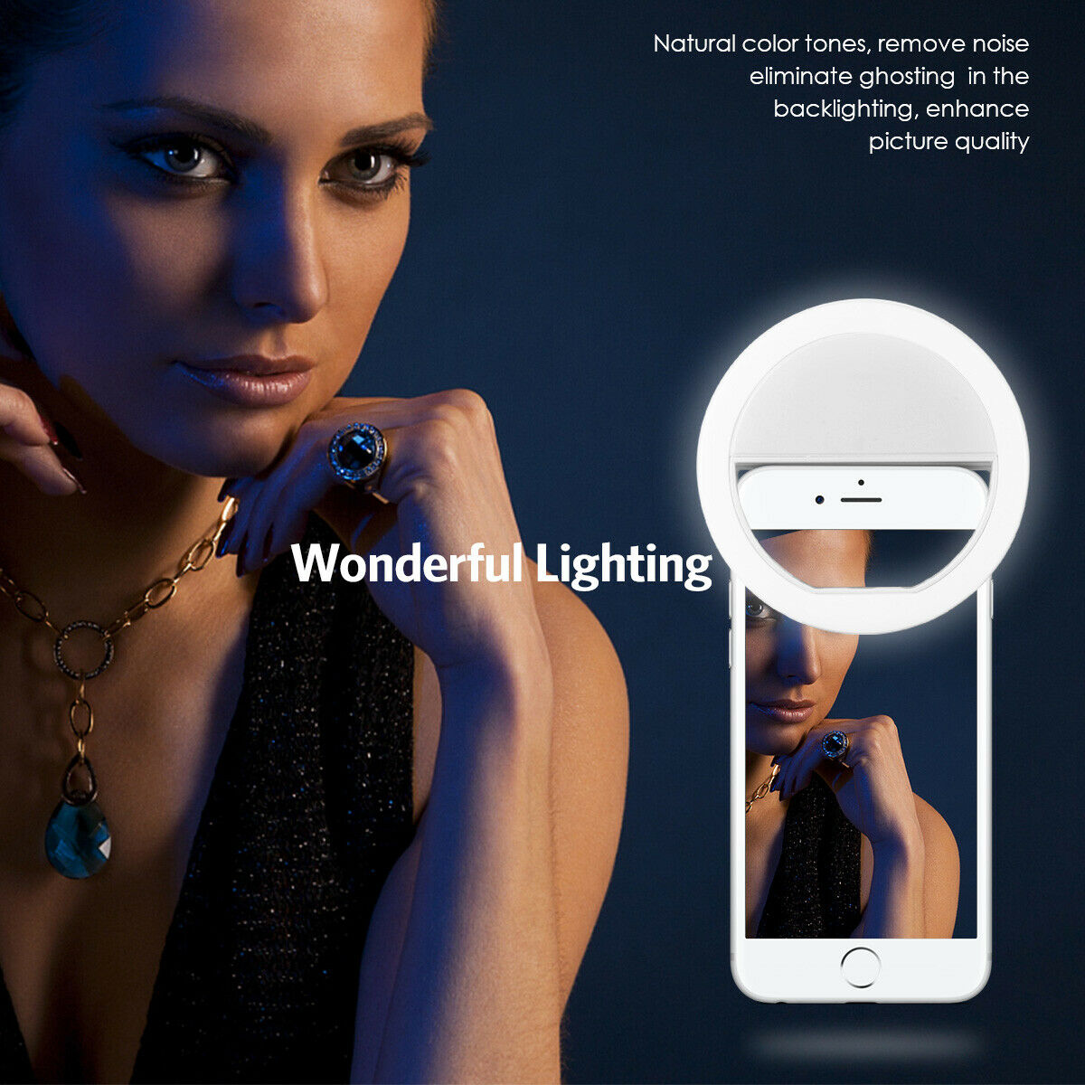 Photography Lighting Description - Светодиодная кольцевая лампа для селфи с