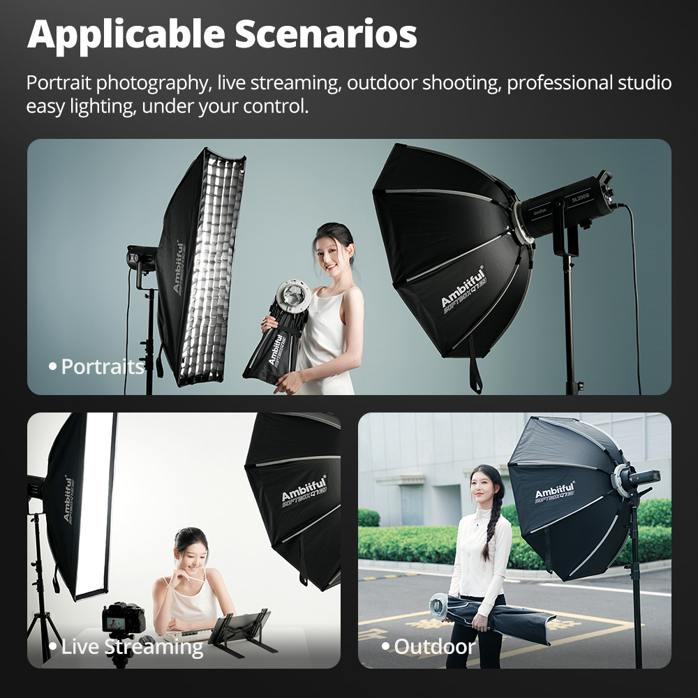 Софтбоксы AMBITFUL серии Q3/Q7 – обзор и цена Photography Lighting Diffuser