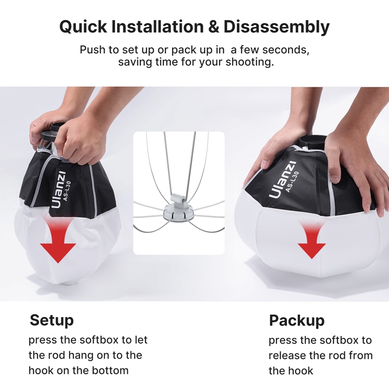 Ulanzi AS-L30 30 см фонарь соф – обзор и цена Photography Lighting Diffuser