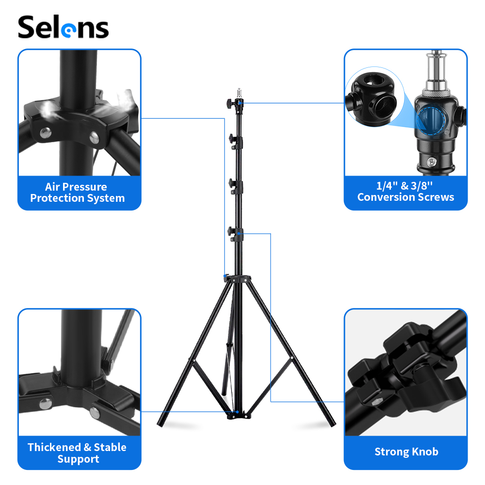 Штатив-стойка Selens 2.2~3.95м – обзор и цена Photography Lighting Softbox