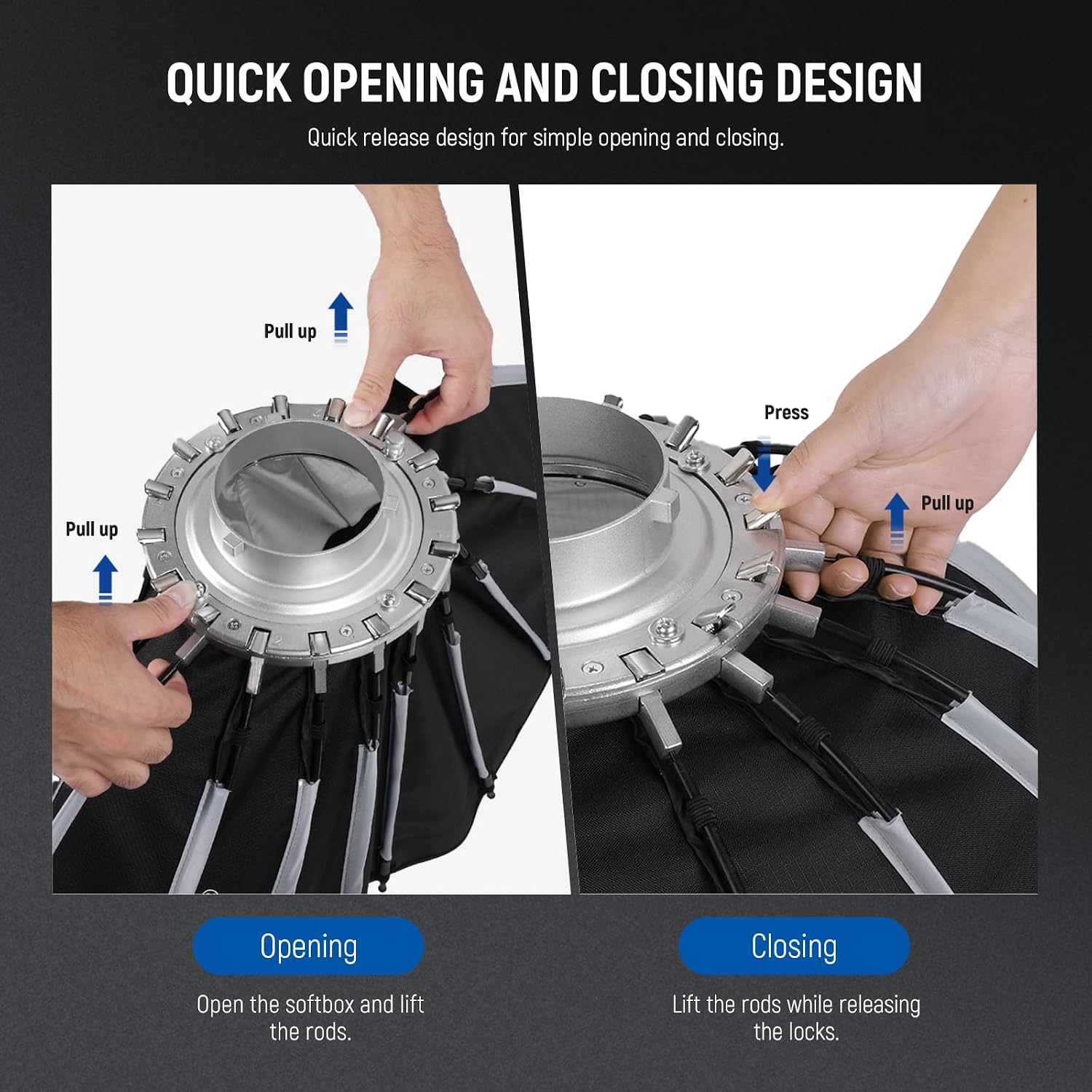 Параболический софтбокс с креп – обзор и цена Photography Lighting Softbox