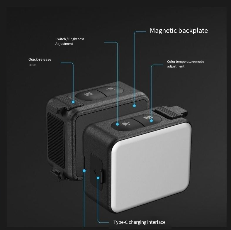 TELESIN магнитный заполняющий  – обзор и цена Photography Lighting Kit Portable